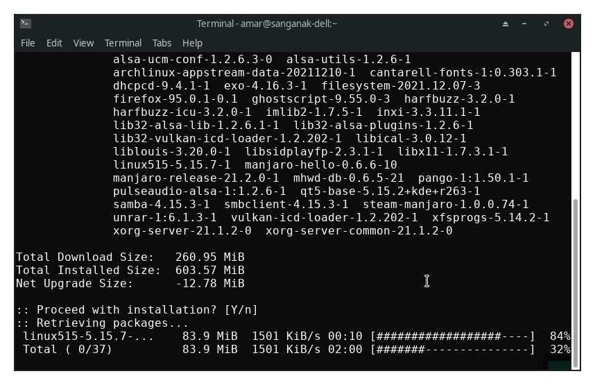 Manjaro Upgrade: Lenovo Thinkpad AMD Ryzen Laptop