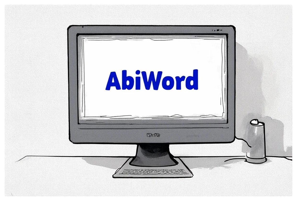 Abiword open source word processor on Debian