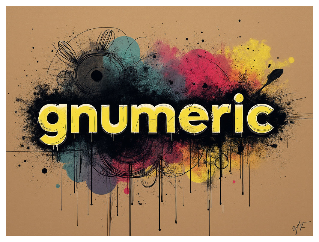 gnumeric, part of GNOME open source office suite, representative logo