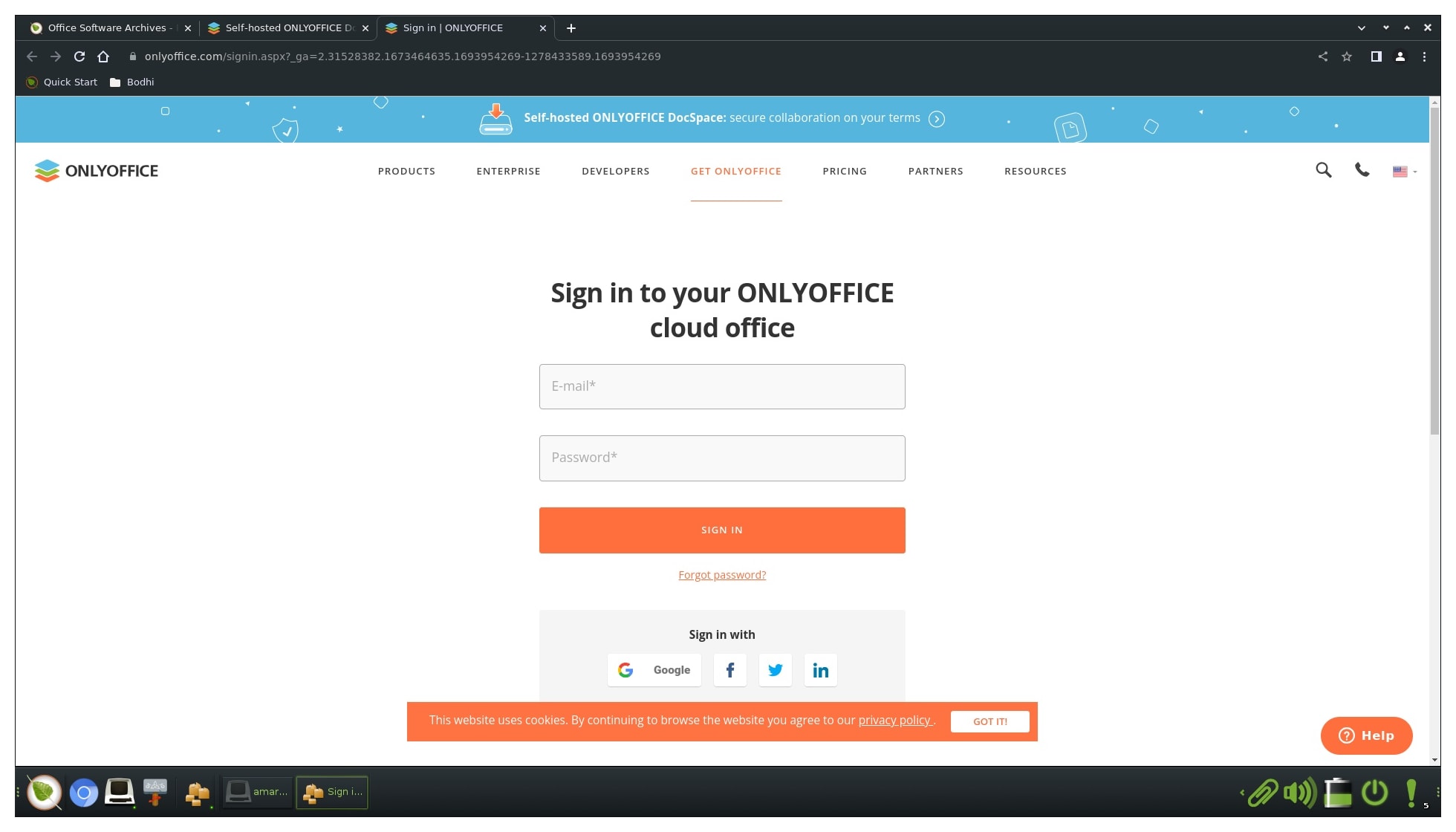 My ONLYOFFICE Cloud Dashboard. review of Onlyoffice by Amar Vyas Image