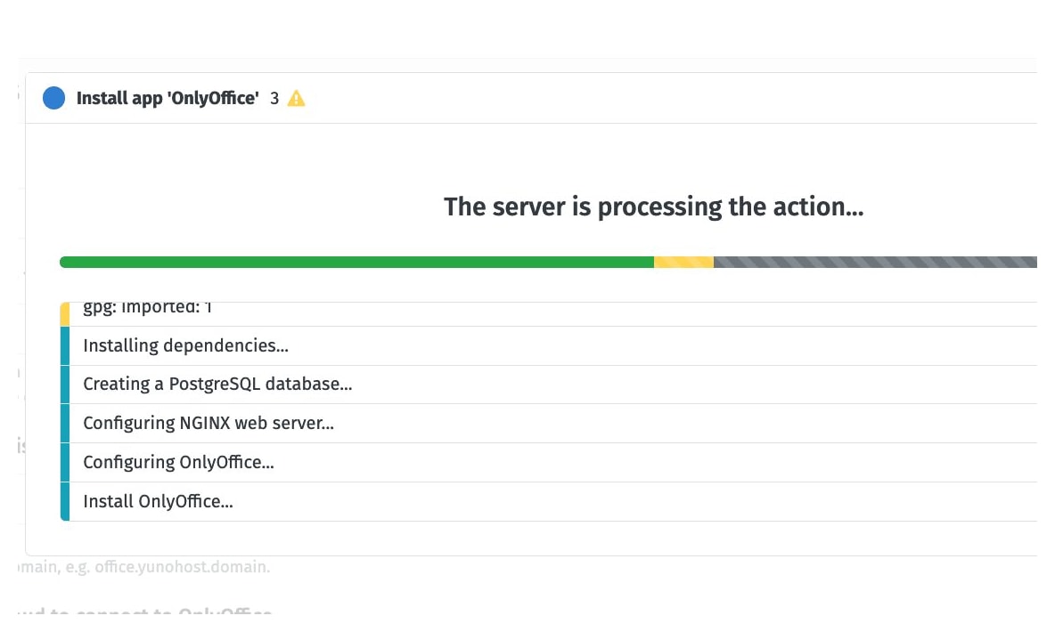 Self installing ONLYOFFICE via YunoHost
